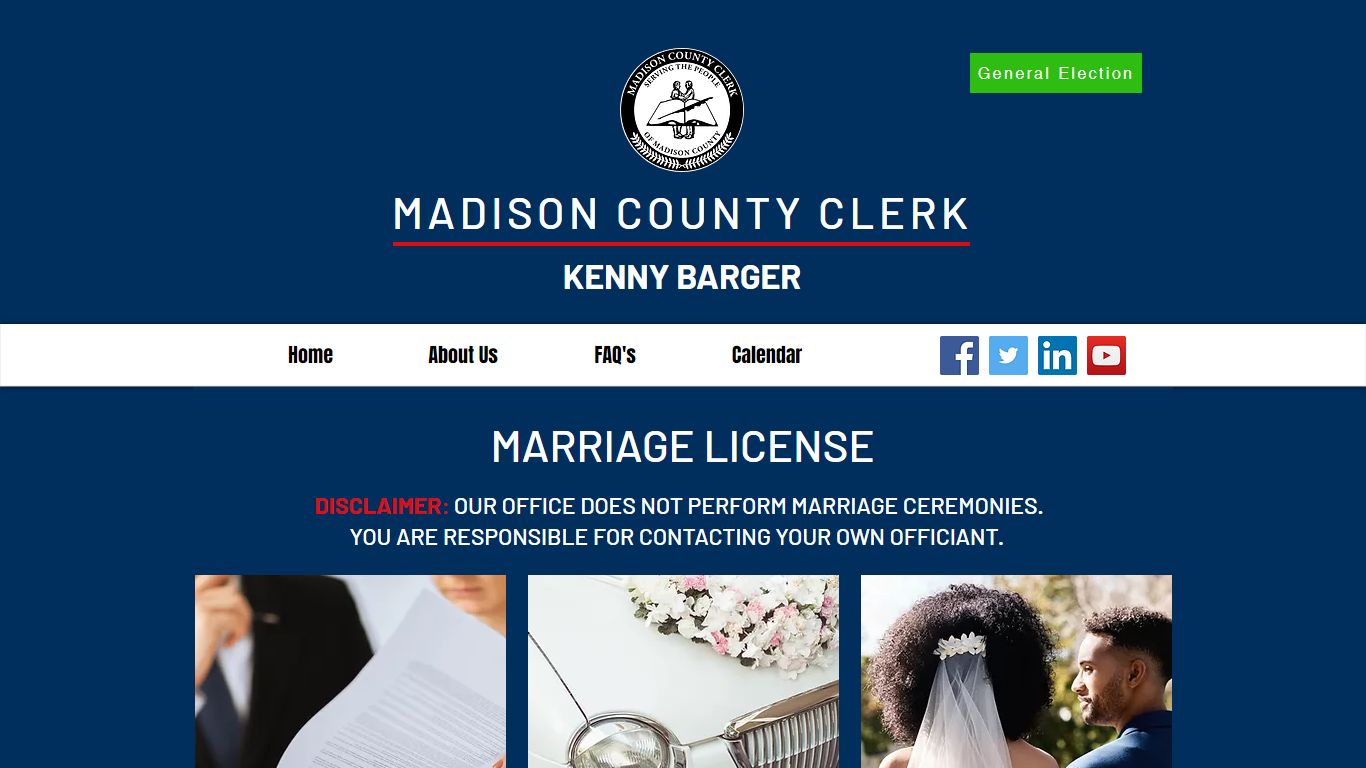 Marriage License | Madison County Clerk's Office